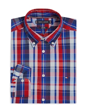 Camisa casual Tommy Hilfiger de algodón manga larga para hombre