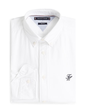 Camisa casual Tommy Hilfiger de algodón manga larga para hombre