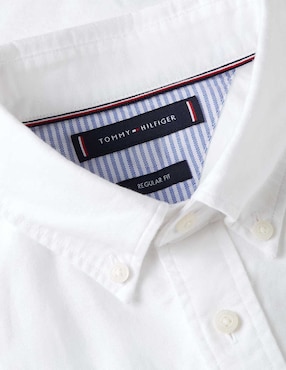 Camisa casual Tommy Hilfiger de algodón manga larga para hombre