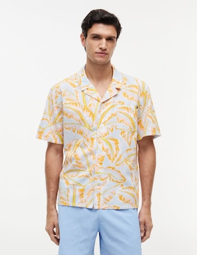 Camisa casual Tommy Hilfiger de algodón manga corta para hombre