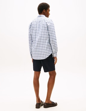 Camisa casual Tommy Hilfiger de algodón manga larga para hombre