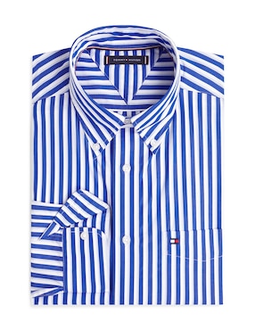 Camisa casual Tommy Hilfiger de algodón manga larga para hombre
