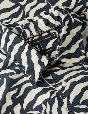 Camisa casual Tommy Hilfiger de algodón manga corta para hombre