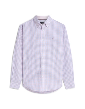 Camisa casual Tommy Hilfiger de algodón manga larga para hombre