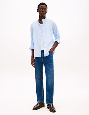 Camisa casual Tommy Hilfiger de algodón manga larga para hombre