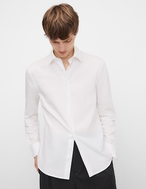 Camisa casual Adolfo Dominguez de algodón manga larga para hombre