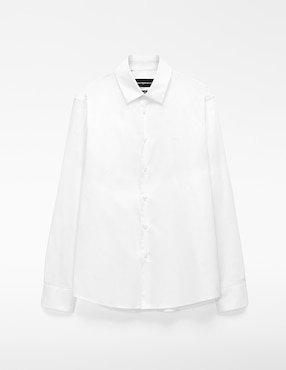 Camisa casual Adolfo Dominguez de algodón manga larga para hombre