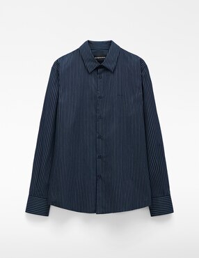 Camisa casual Adolfo Dominguez de algodón manga larga para hombre