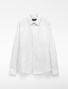 Camisa casual Adolfo Dominguez de algodón manga larga para hombre