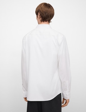 Camisa casual Adolfo Dominguez de algodón manga larga para hombre