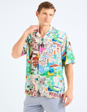 Camisa Casual Scotch & Soda manga corta para hombre