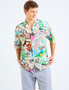 Camisa Casual Scotch & Soda manga corta para hombre