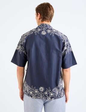 Camisa casual Scotch & Soda de lyocell manga corta para hombre