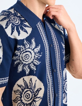 Camisa casual Scotch & Soda de algodón manga corta para hombre