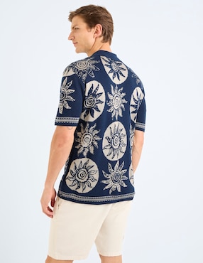 Camisa casual Scotch & Soda de algodón manga corta para hombre