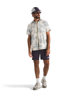 Camisa casual The North Face de algodón manga corta para hombre
