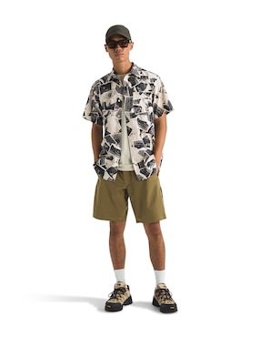 Camisa casual The North Face de algodón manga corta para hombre