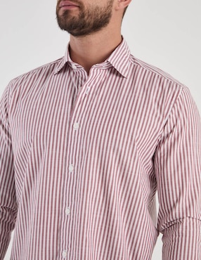 Camisa casual Scappino de algodón manga larga para hombre