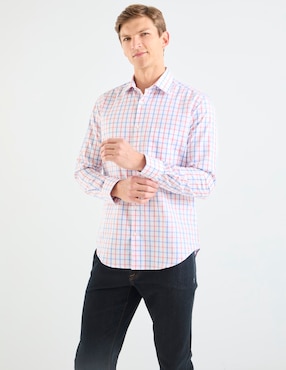 Camisa casual Scappino de algodón manga larga para hombre