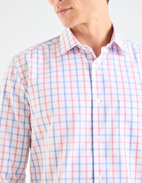 Camisa casual Scappino de algodón manga larga para hombre