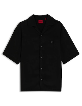 Camisa casual Hugo de lyocell manga corta para hombre