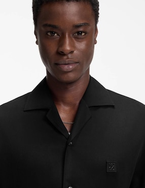 Camisa casual Hugo de lyocell manga corta para hombre