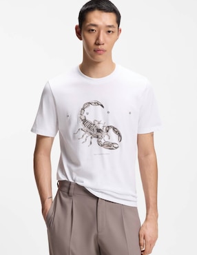 Playera Hugo cuello redondo para hombre