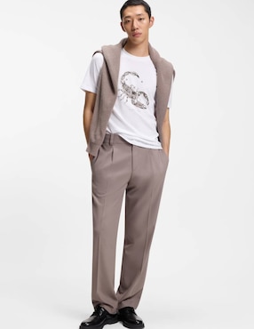 Playera Hugo cuello redondo para hombre