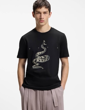 Playera Hugo cuello redondo para hombre