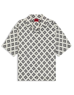 Camisa casual Hugo de lyocell manga corta para hombre
