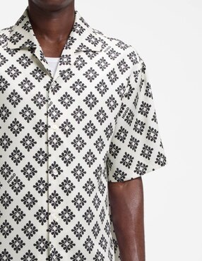 Camisa casual Hugo de lyocell manga corta para hombre