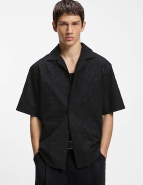 Camisa casual Hugo manga corta para hombre
