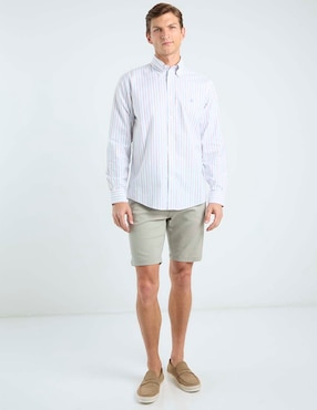 Camisa casual Brooks Brothers de algodón manga larga para hombre