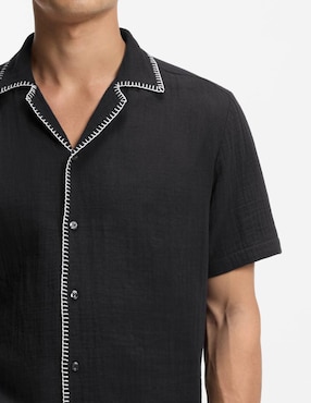 Camisa casual Hugo de algodón manga corta para hombre