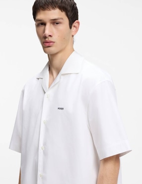 Camisa casual Hugo de algodón manga corta para hombre