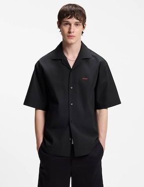 Camisa casual Hugo de algodón manga corta para hombre