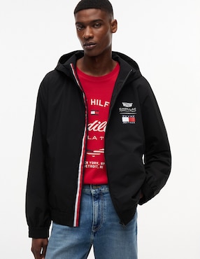 Chamarra casual Tommy Hilfiger Cadillac F1 Script con capucha para hombre