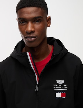 Chamarra casual Tommy Hilfiger Cadillac F1 Script con capucha para hombre
