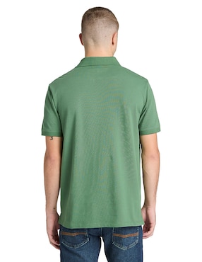 Playera Timberland Tee cuello con botón para hombre