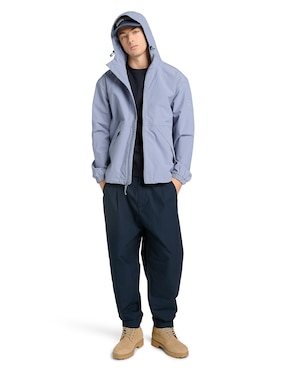 Chamarra Rompevientos Timberland Waterproof Shell Jacket repelente al agua con capucha para hombre