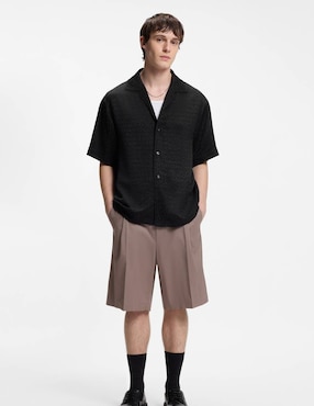 Camisa casual Hugo manga corta para hombre