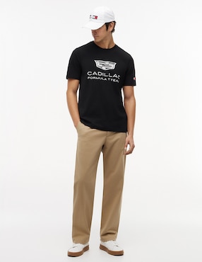 Playera Tommy Hilfiger Cadillac F1 Co-Branded cuello redondo para hombre