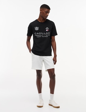 Playera Tommy Hilfiger Cadillac F1 Modern Speed cuello redondo para hombre