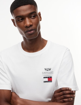 Playera Tommy Hilfiger Cadillac F1 Co-Branded cuello redondo para hombre