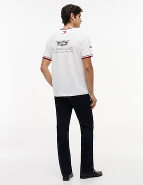 Playera Tommy Hilfiger Cadillac F1 Réplica cuello redondo para hombre