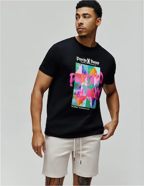 Playera Psycho Bunny cuello redondo para hombre