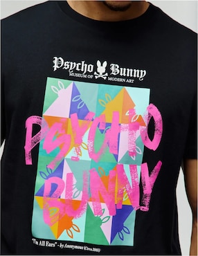 Playera Psycho Bunny cuello redondo para hombre