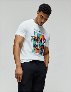 Playera Psycho Bunny cuello redondo para hombre