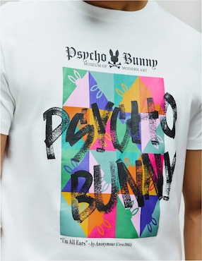 Playera Psycho Bunny cuello redondo para hombre