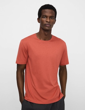 Playera Adolfo Dominguez cuello redondo para hombre
